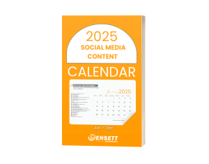 Social media content calendar 2025